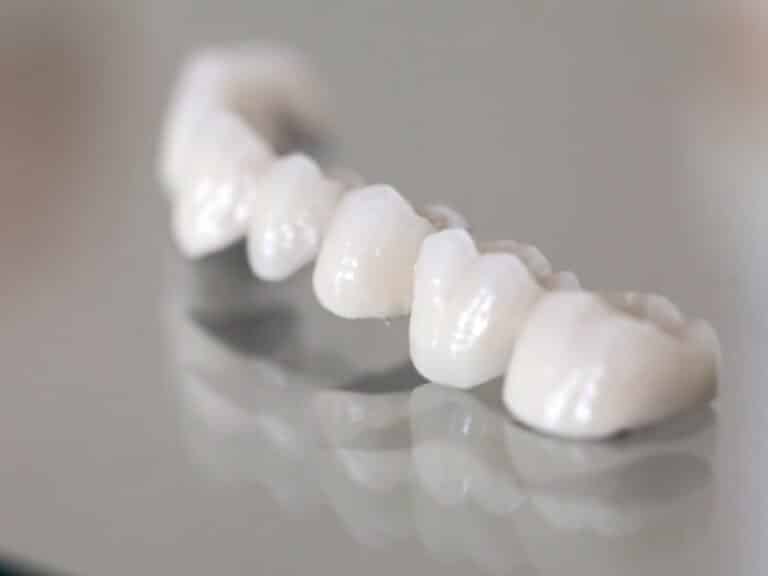 Zirconium Porcelain non precious alloy crown teeth in dental lab