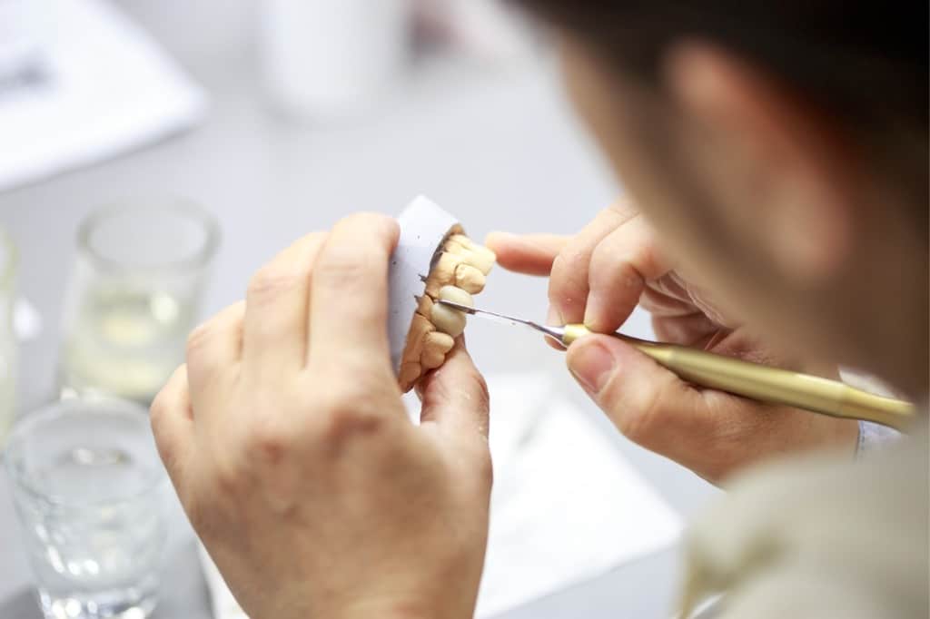 Professional dental technician delivers high quality restorations